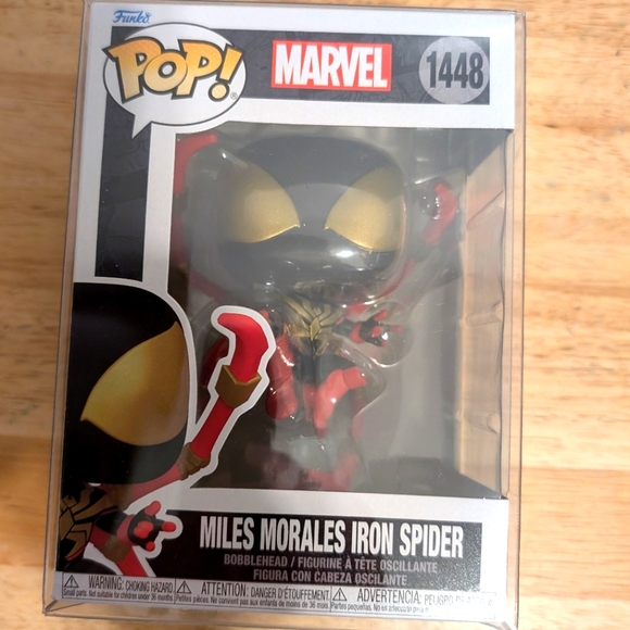 Other - Funko Pop Marvel Miles Morales Iron Spider Brand New Come In Soft Pop Protector
